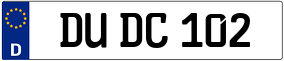 Truck License Plate
